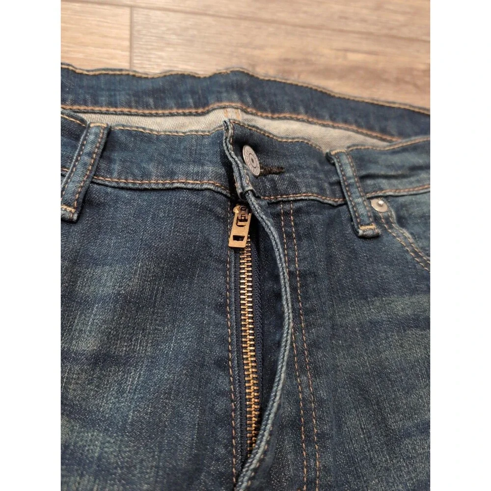 LEVI'S 559 RELAXED LOOSE STRAIGHT BOOT MENS SZ 34x32 BLUE JEANS MEDIUM WASH EUC